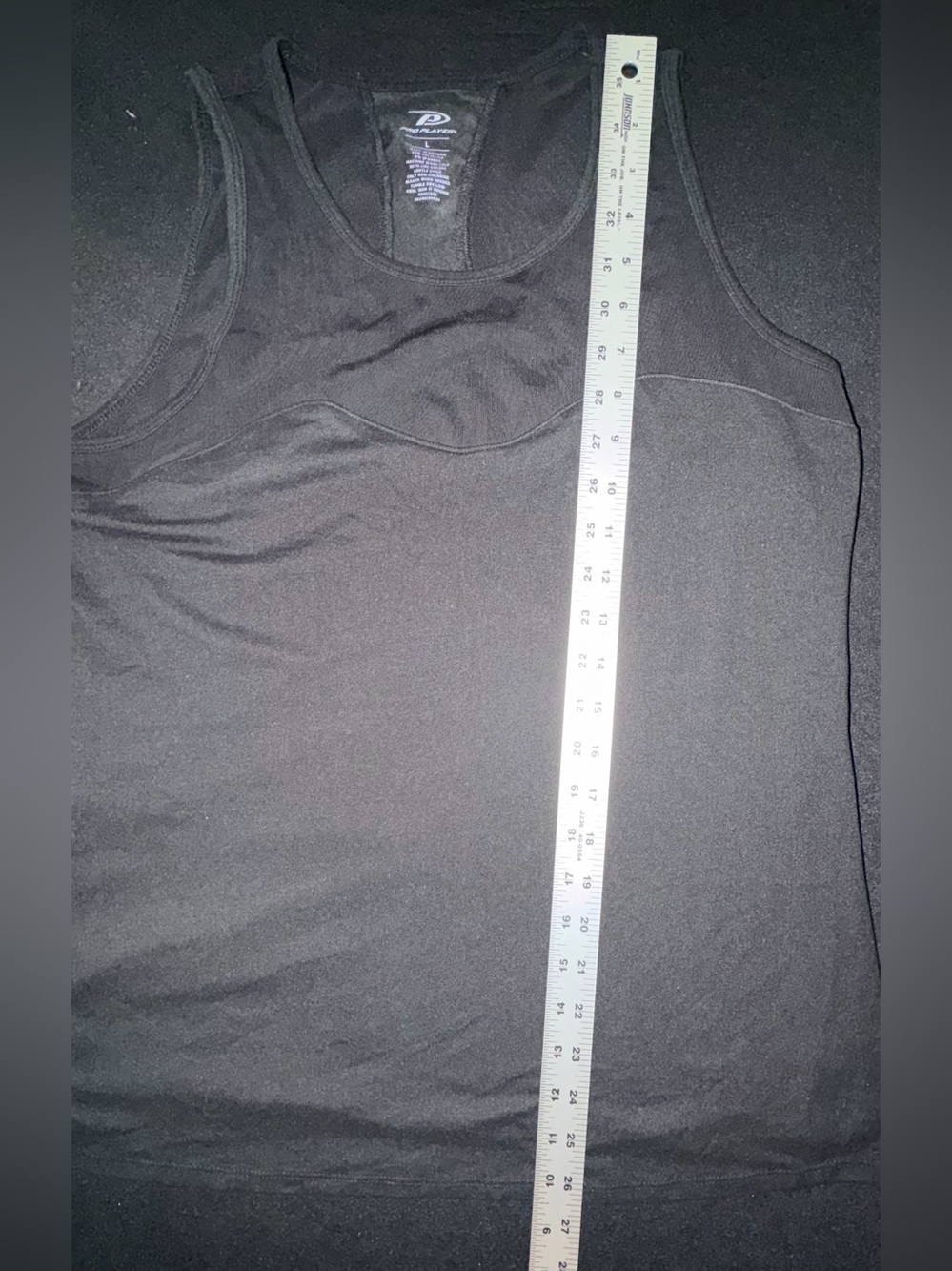 Pro Player Women's Athletic Tank Black Sleeveless Mesh Top Portion Sz L Gym - Picture 10 of 10